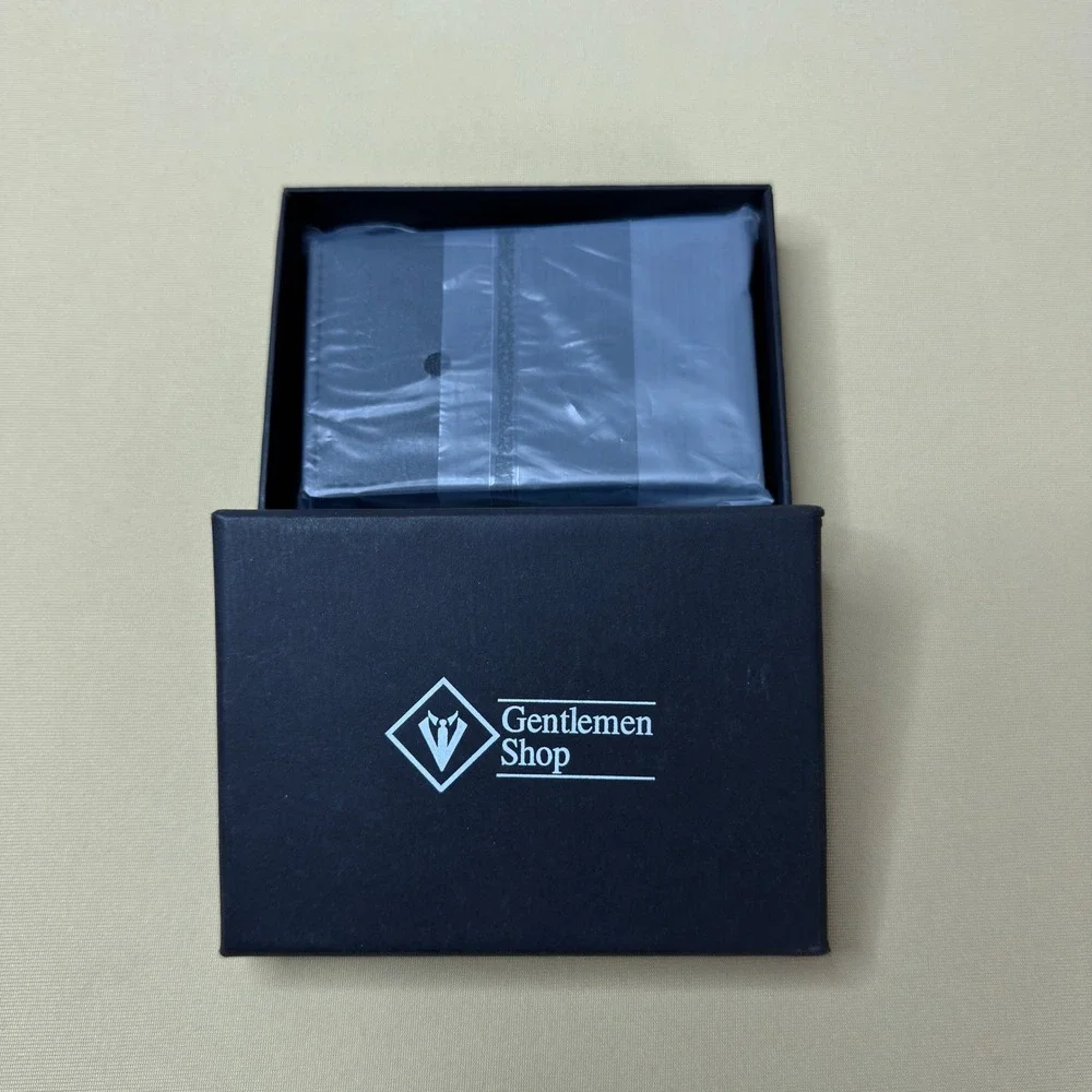 Gentlemen Shop Pop Up Card Holder Mens OS Black Minimalist RFID Wallet NEW